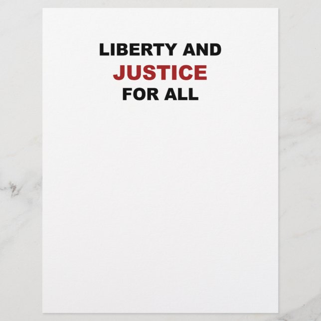 Papier Liberté et JUSTICE pour tous (Devant)