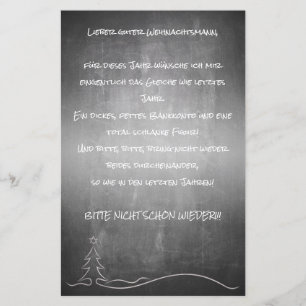 Papier Lieber guter Weihnachtsmann