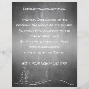 Papier Lieber guter Weihnachtsmann