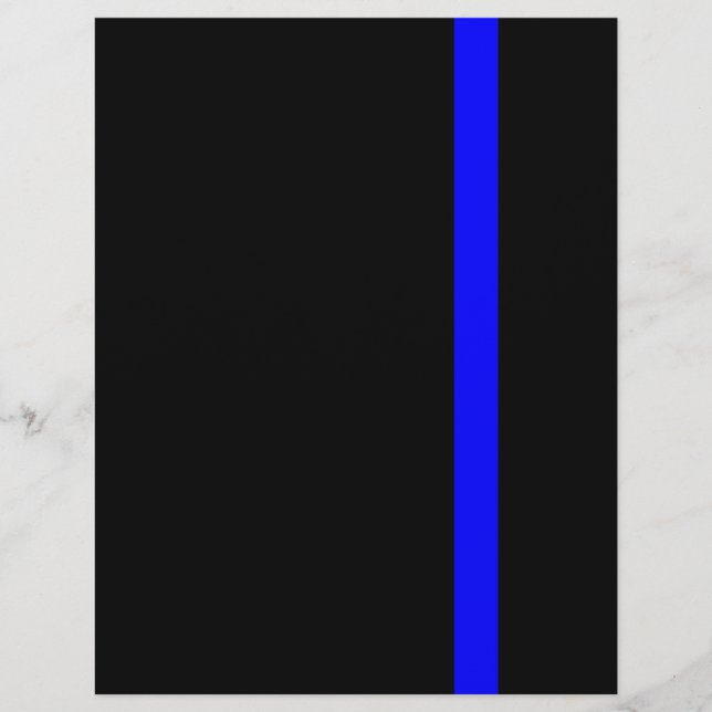 Papier Ligne Bleue Mince Symbolique verticale (Devant)