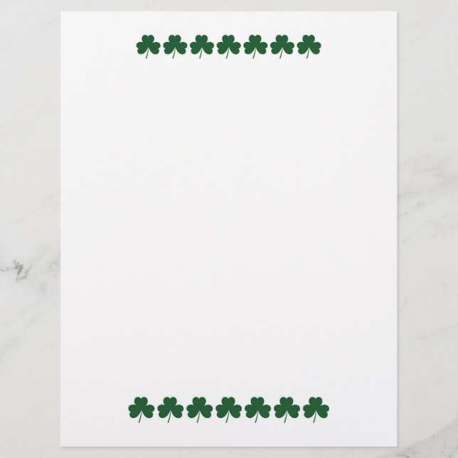 Papier Lignes shamrocks (Devant)