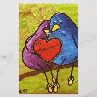 Papier LimbOiseaux "Valentine au chocolat"