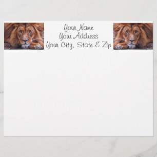 Papier Lion africain