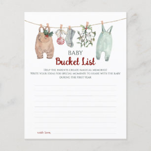 Papier Liste de vêtements de Noël pour bébé