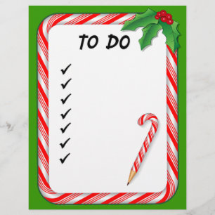 Papier Liste des tâches de Noël