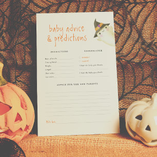 Papier Little Boo Ghost & Citrouille Baby Predictions Jeu