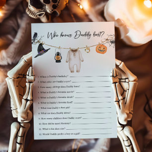 Papier Little Boo Halloween Qui connaît Daddy Best Game