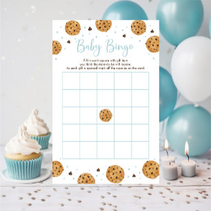 Papier Little Cookie Blue Boy Baby shower Bingo Jeu
