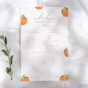 Papier Little Cutie Orange Baby Predictions & Conseils Je