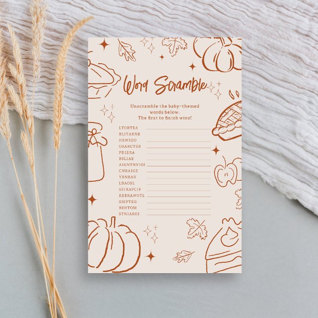 Papier Little Cutie Pie Baby Shower Word Scrabble Game (Little Cutie Pie Baby Shower Word Scrabble Game)