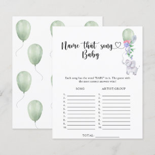 Papier Little Elephant Nom que Baby Song