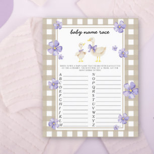 Papier Little Goose - Baby name race game