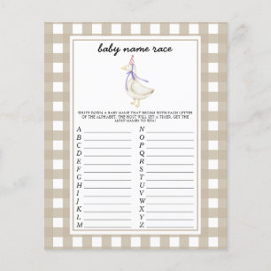 Papier Little Goose - Baby name race game