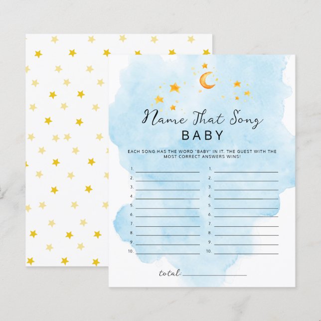 Papier Little Lion C'est un garçon Aquarelle Nom Qui Chan (Devant / Derrière)