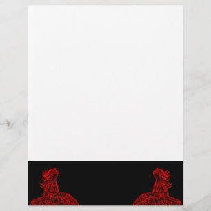 Papier Little red Dragon