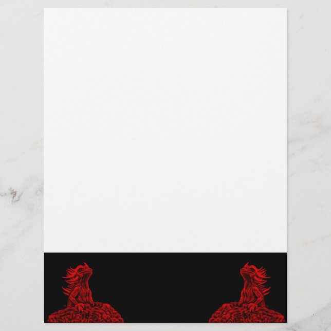 Papier Little red Dragon (Devant)