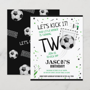 Papier Little Rookie Soccer Budget 2e anniversaire