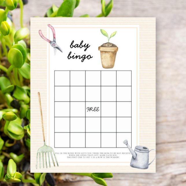 Papier Little Sprout - Baby shower jeu de bingo (Créateur téléchargé)