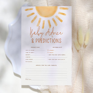 Papier Little Sunshine Boho Baby Prediction & Conseils Je