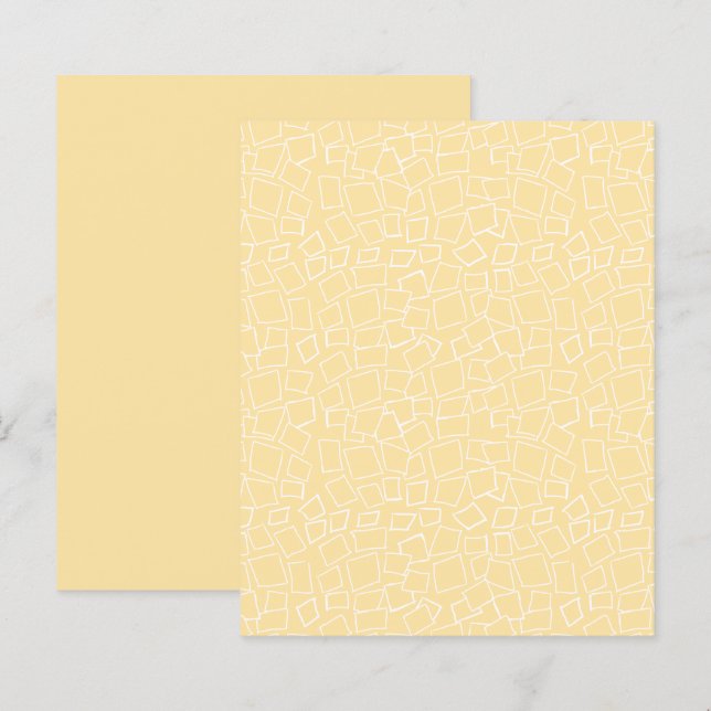 Papier Livre de mosaïque géométrique Abstraite en or blan (Devant / Derrière)