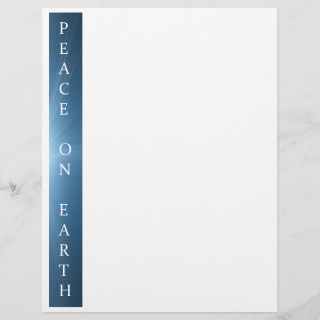 Papier Livre de Noël Recyclé - Peace on Earth Design (Devant)