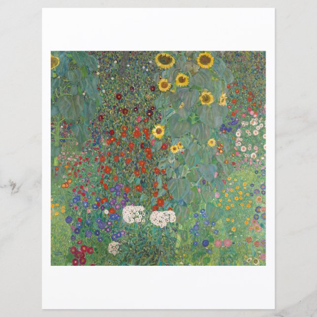 PAPIER LIVRE DE SCRAPBOT : GUSTAV KLIMT : FARM GARDEN (Devant)