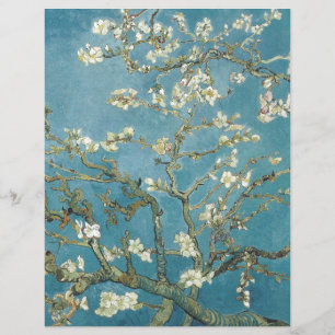 PAPIER LIVRE DE SCRAPBOT : VAN GOGH : ALMOND BLOSSOM