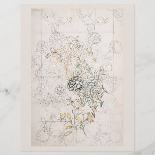 PAPIER LIVRE DE SCRAPBOT : WILLIAM MORRIS : WILD TULIP