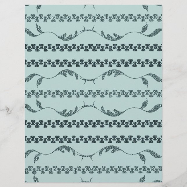 Papier Livre Motif vert sur la mer (Devant)