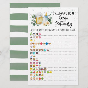 Papier Livre pour enfants Baby Is Brewing Pictionary Emoj