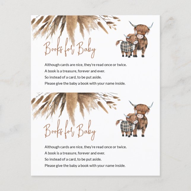 Papier Livres budgétaires pour Baby Cow Farm Card Centre  (Devant)