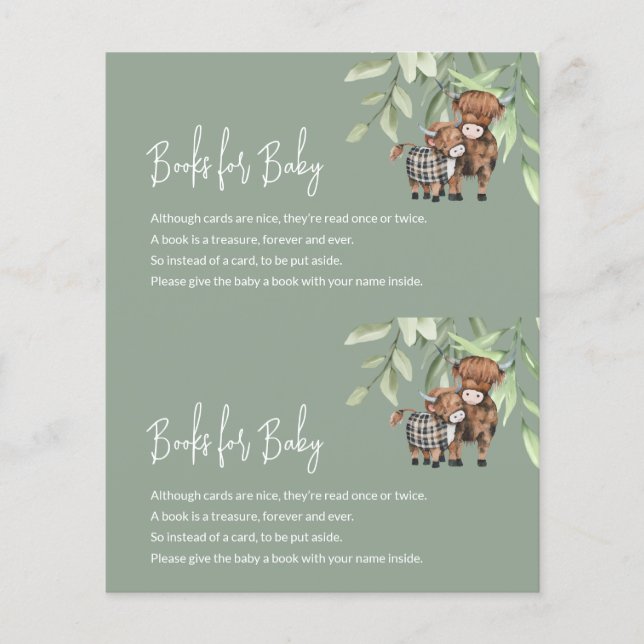 Papier Livres budgétaires pour Baby Cow Green 2 en 1 (Devant)