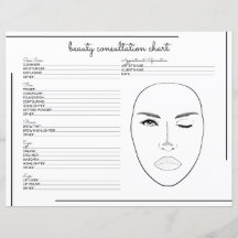 Logo de consultation de beauté avec écriture à bor