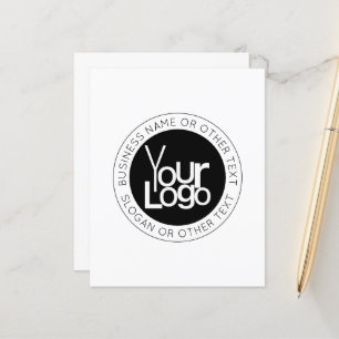 Papier Logo d'entreprise et texte moderne simple modifiab