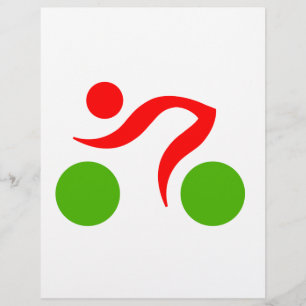 Papier Logo du cool cycliste