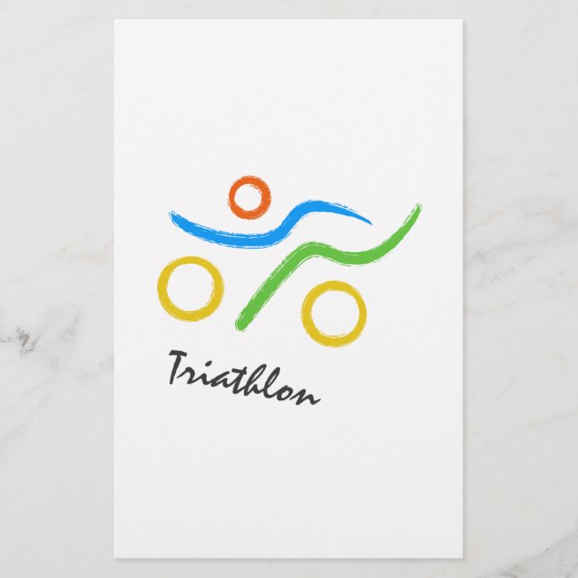 Papier Logo du triathlon (Devant)