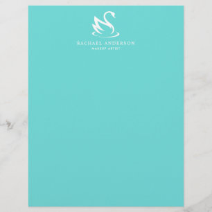 Papier Logo minimaliste de cygne sur Robin Oeuf Bleu