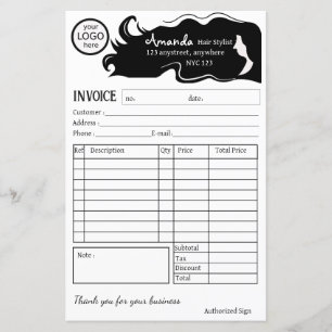 Papier Longue liste des femmes de cheveux noirs