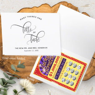 Papier Lotto of Luck, Lottery Ticket Favor Card Holder