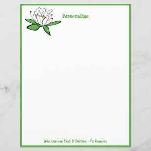 Papier Lotus Fleur Zen Yoga Personnaliser