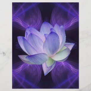 Papier Lotus pourpre et géométrie sacrée