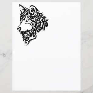 Papier Loup tribal