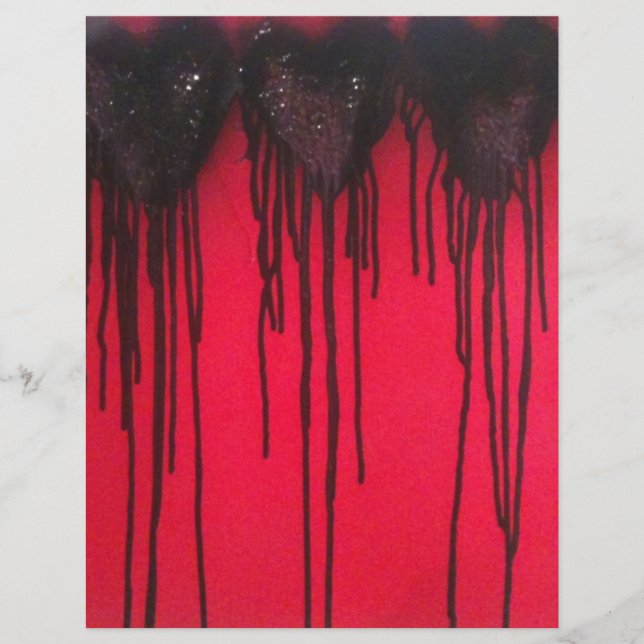 Papier Love Bleeds Noir (Devant)