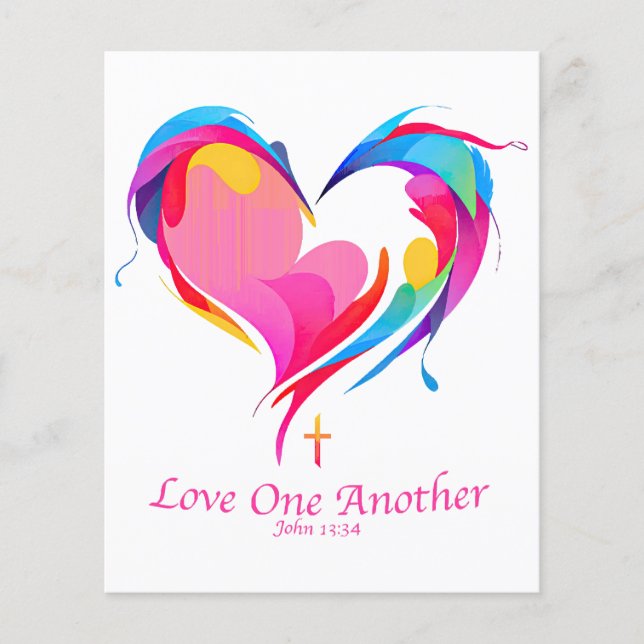 Papier Love One Another Bible Verse John 1334 (Devant)