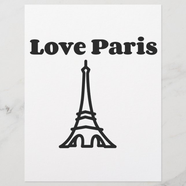 Papier Love Paris (Devant)