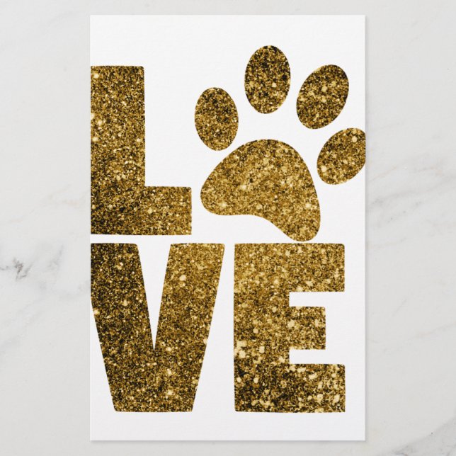 Papier Love paw-print (Devant)