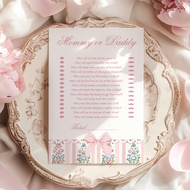 Papier Love Shack Baby Mommy or Daddy Baby Shower game (Créateur téléchargé)