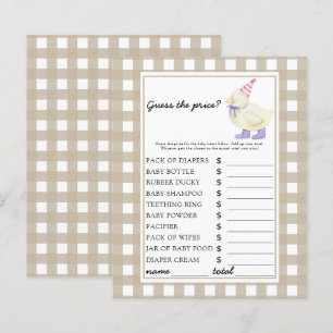 Papier Lucky duck - Devinez le prix! Jeu