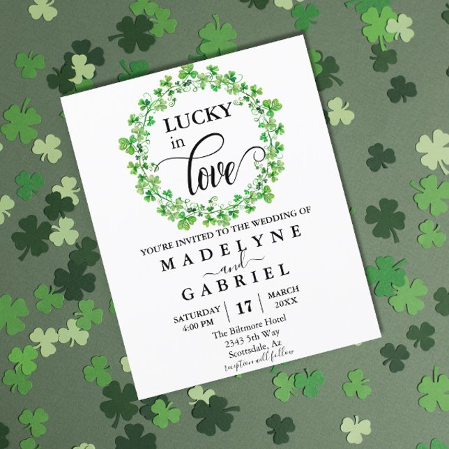 Papier Lucky in Love Mariage St. Patrick's Day Budget (Créateur téléchargé)