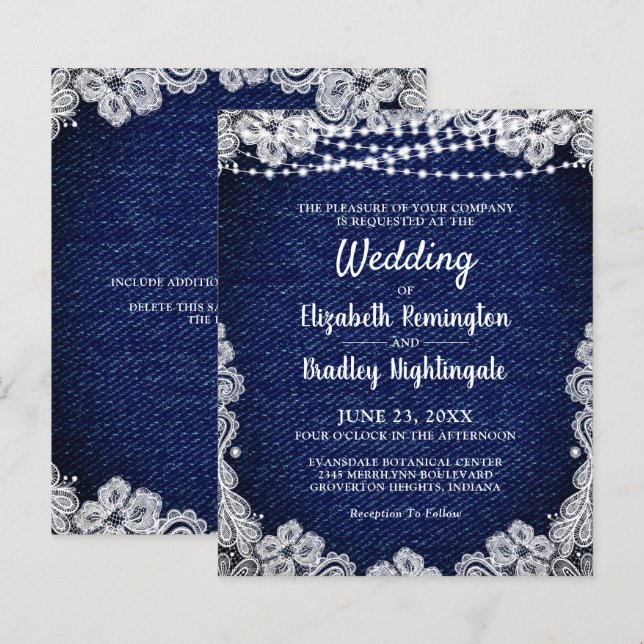 Papier Lumières de chaîne de dentelle de Mariage budgétai (Devant / Derrière)